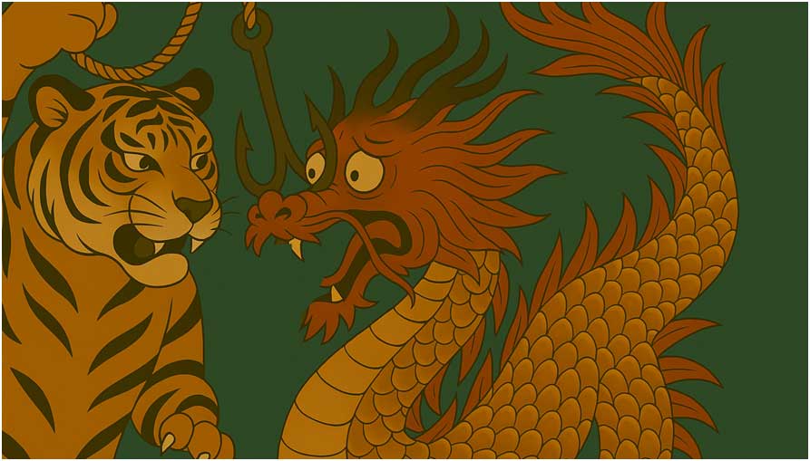 Double Fish hook strategy India China Indian Ocean