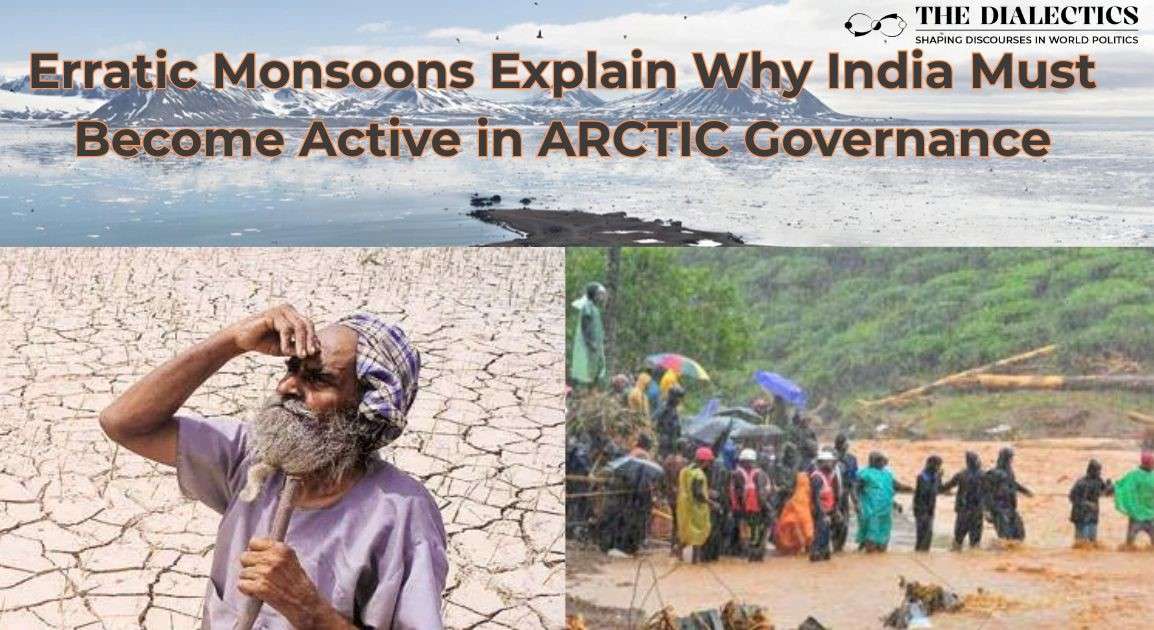Erratic monsoons in India and its link with the arctic warming